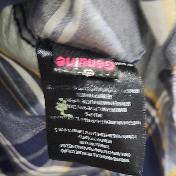 Volcom Blue and White Plaid Men's Shirt - Picture 9 of 13